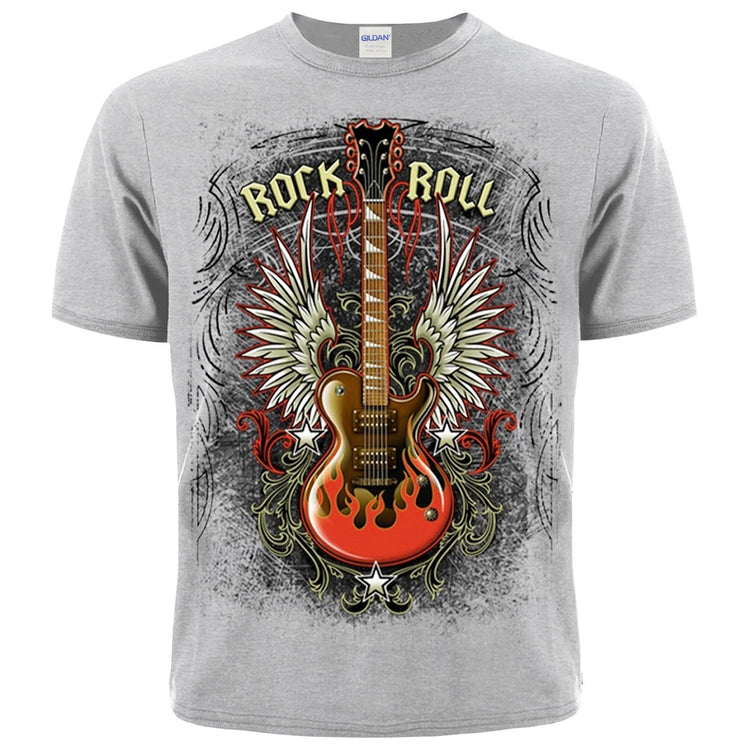 Rock’n’Roll Guitar T-Shirt. Telecaster with wings. Classic Rock Style, Retro Band Shirt for Rock Lovers, Guitarists & Music Enthusiasts.