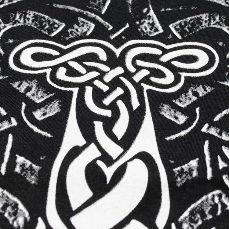 Mjolnir black T-Shirt. Thor's hammer. Nordic viking ornament. Norse Mythology Inspired tee. Made in Ukraine.