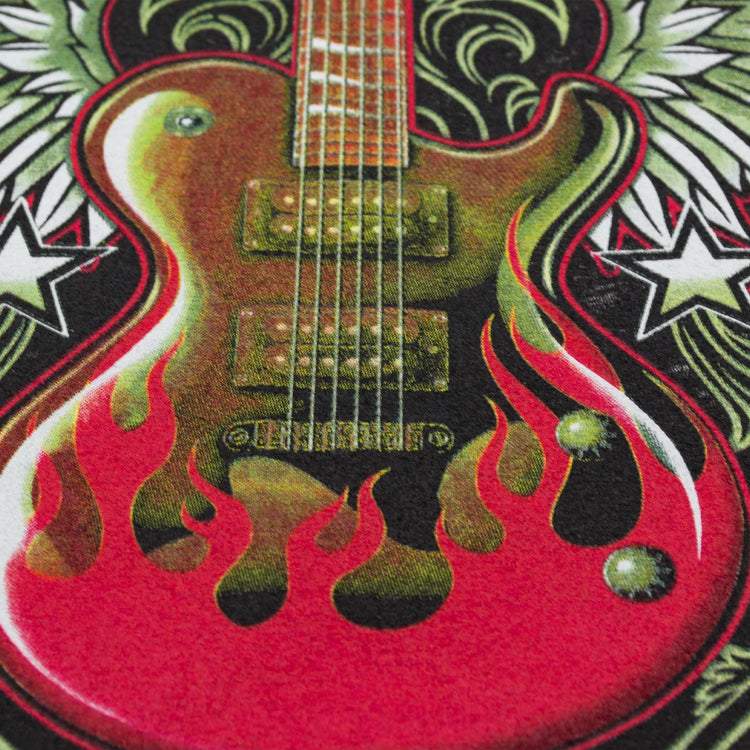 Rock’n’Roll Guitar T-Shirt. Telecaster with wings. Classic Rock Style, Retro Band Shirt for Rock Lovers, Guitarists & Music Enthusiasts.