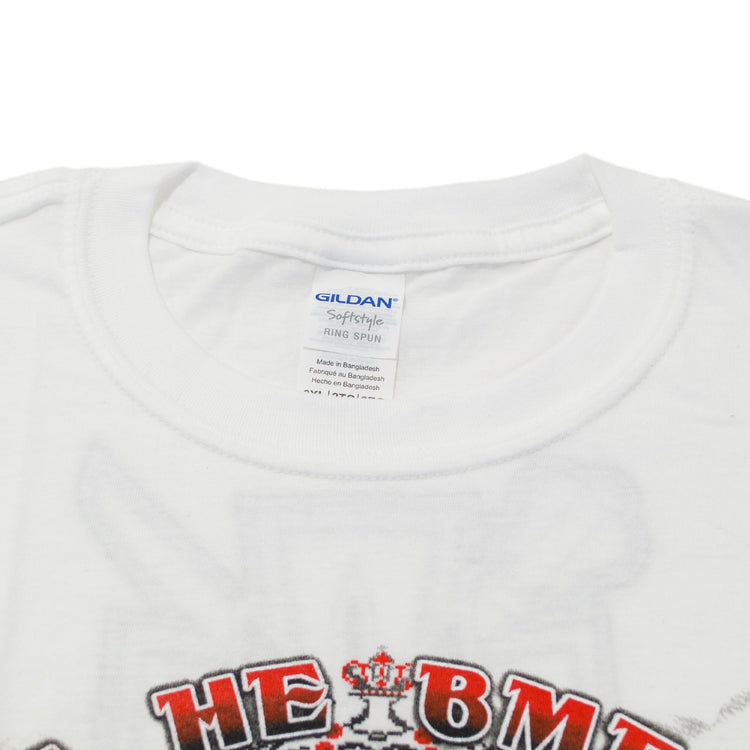 Cossack white T-shirt. Ukrainian trident. My soul to God, my Life to Ukraine, my Honor to myself. Warrior, saber and gun. Made in Ukraine.